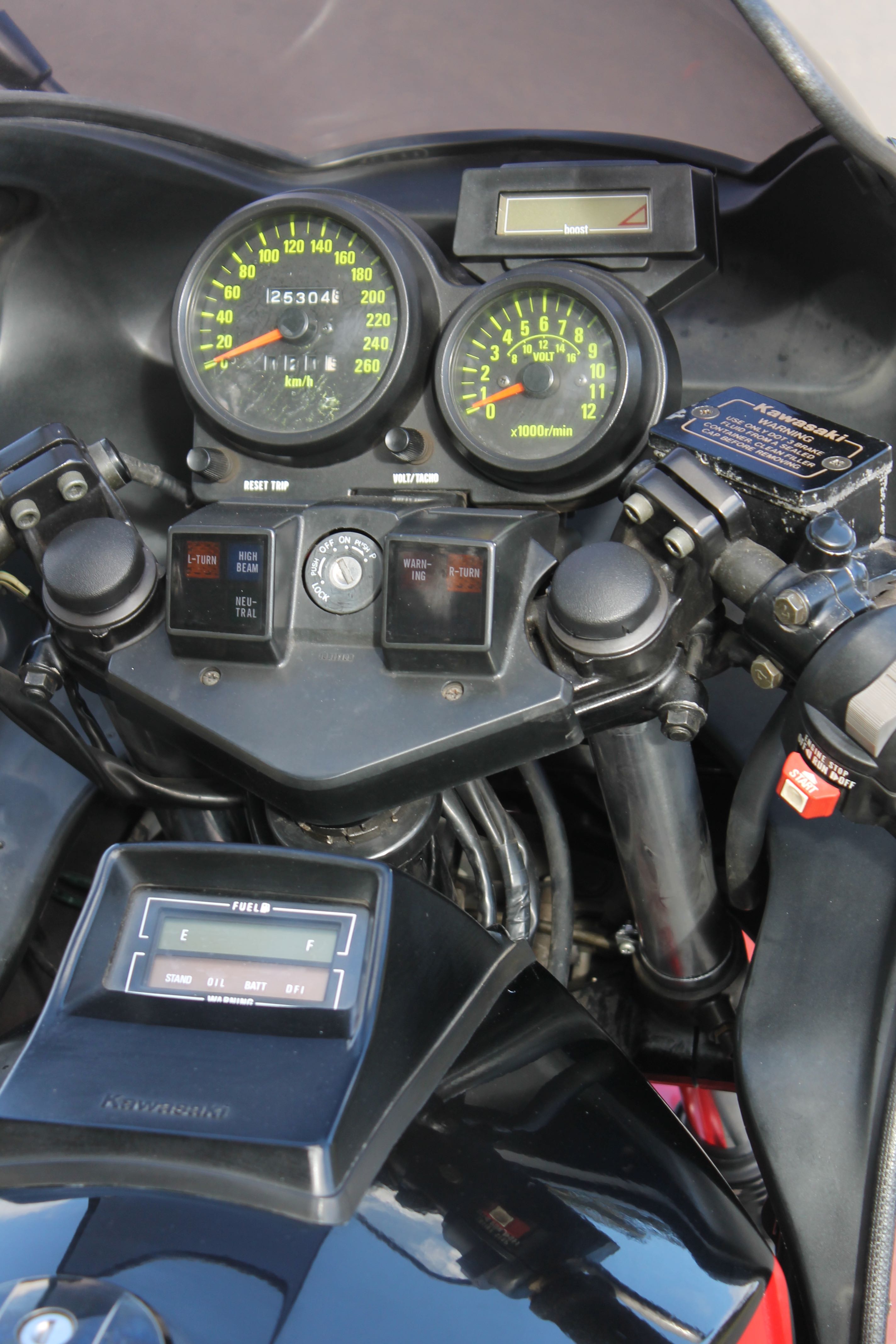 Kawasaki Z750e Turbo dash